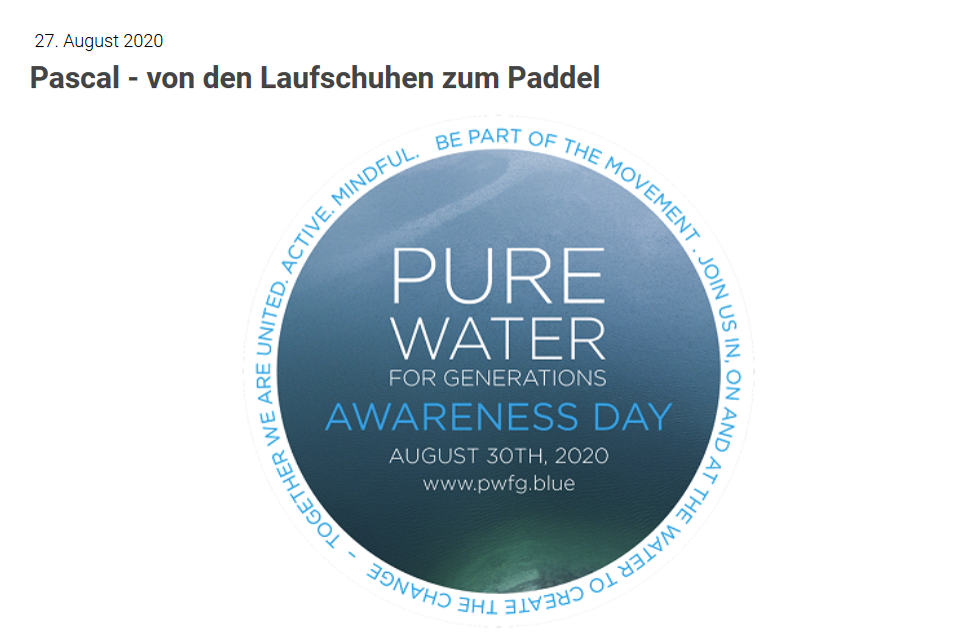 Pure Water for Generations Awareness Day