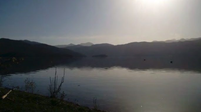 stille, glück, wasser