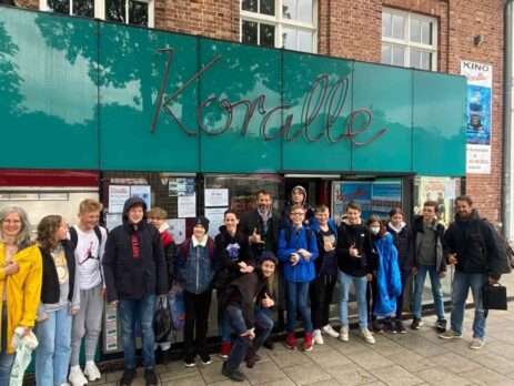 SchülerInnen der Stadtteilschule Koralle für Koralle-Kino