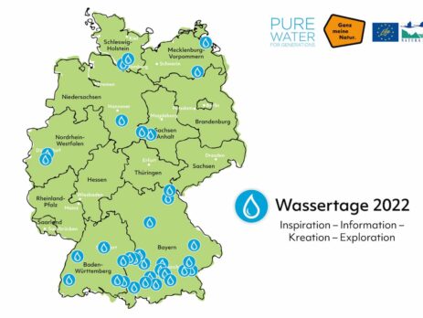 Deutschlandkarte Wassertage 2022 Natura2000